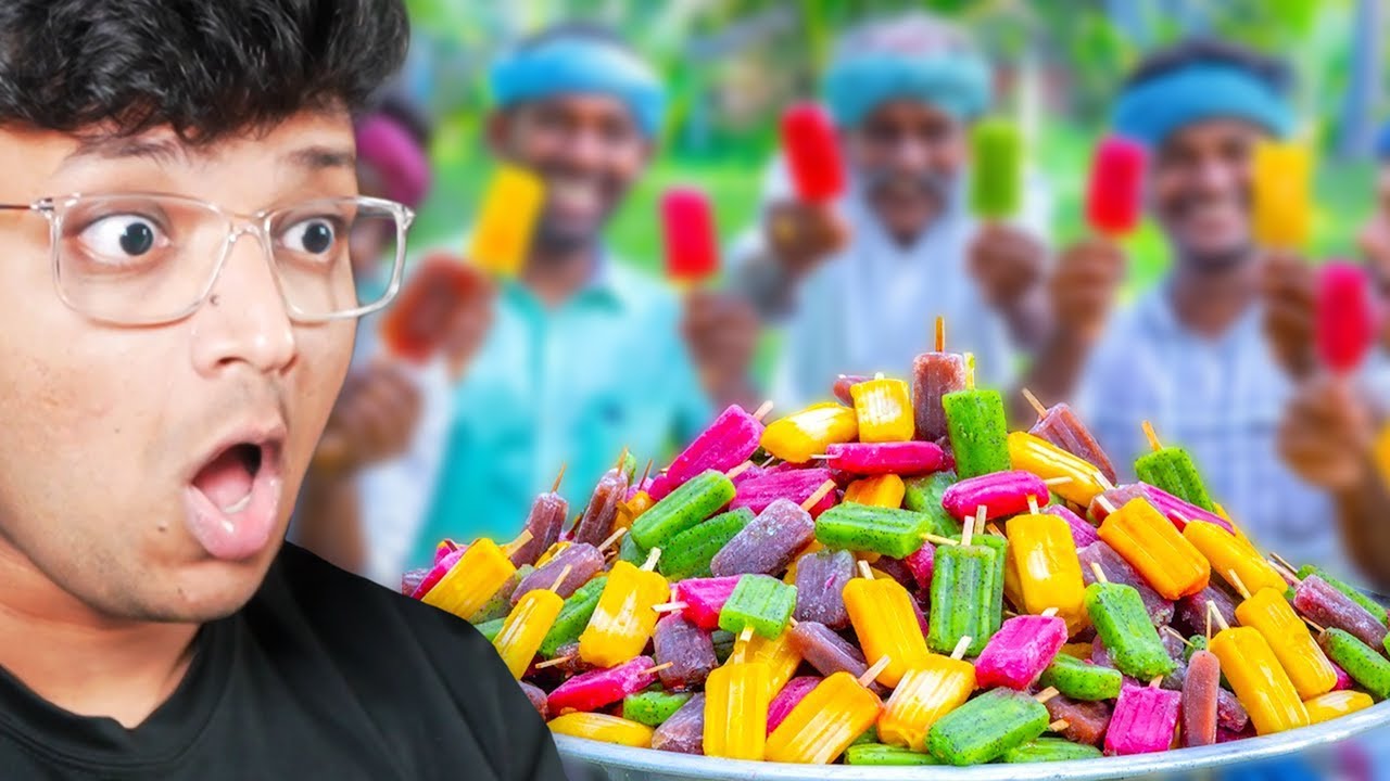 Making HUGE ICE CREAM For Whole Village!