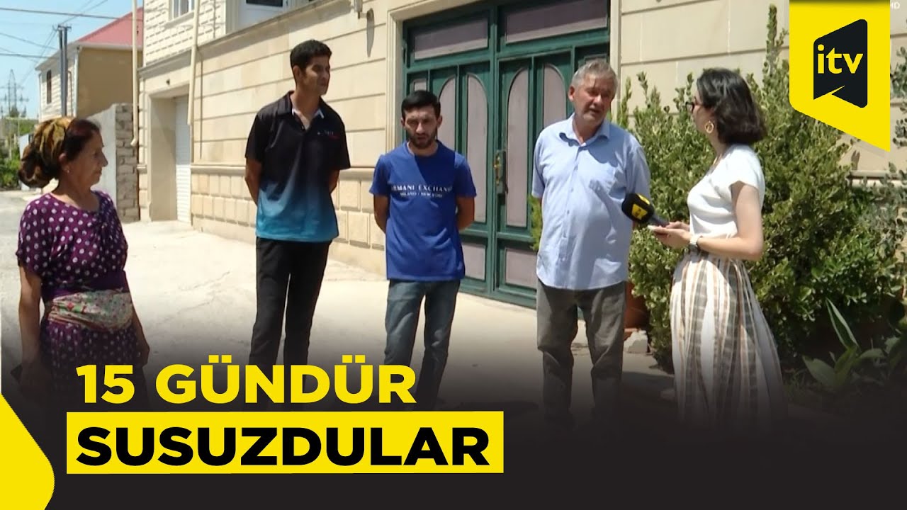 Buzovna sakinlərinin su problemi 