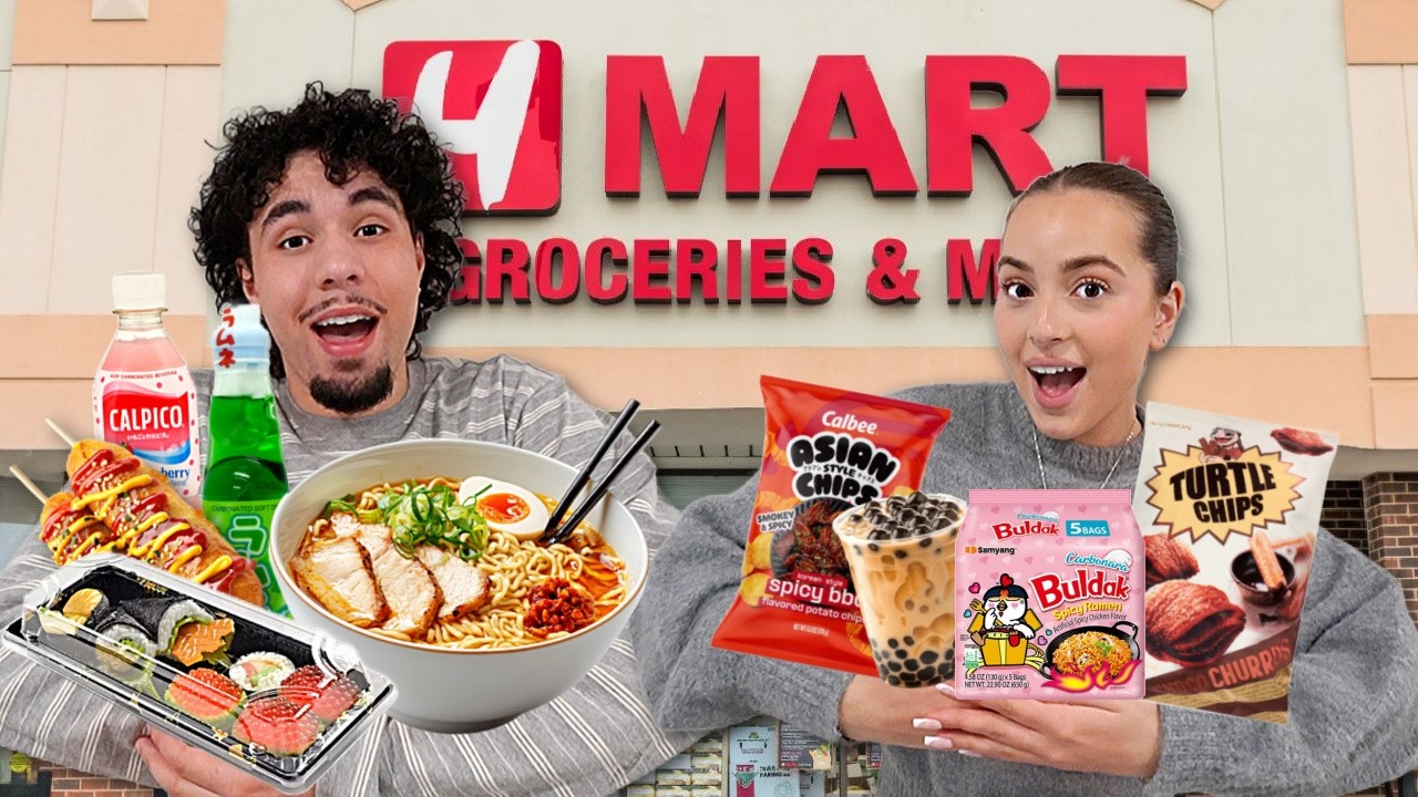 Eating ONLY Food From H-MART For 24 HOURS!!