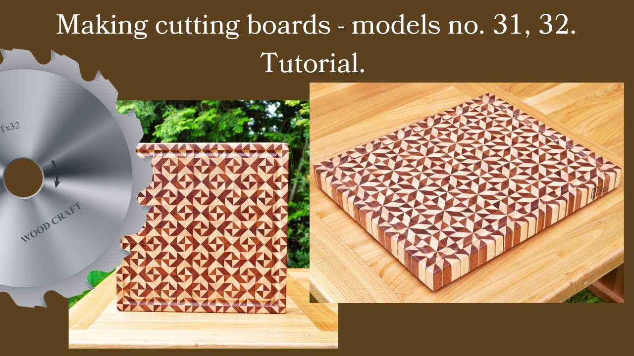 Making cutting boards - models no. 31, 32. Tutorial. Wykonanie desek kuchennych nr 31,32. Instruktaż