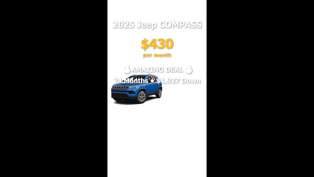 2025 Jeep COMPASS - Only $430/month! #Shorts