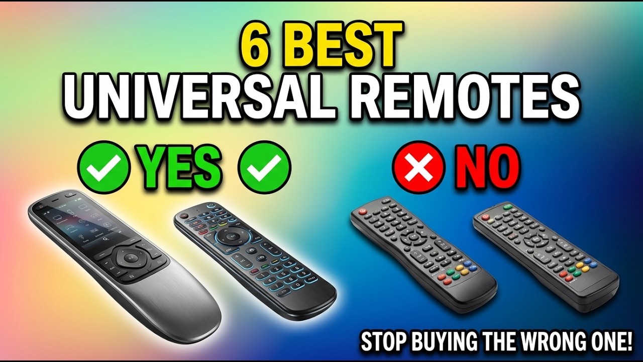 The Best Universal Remotes of 2026: Stop Using 6 Remotes!