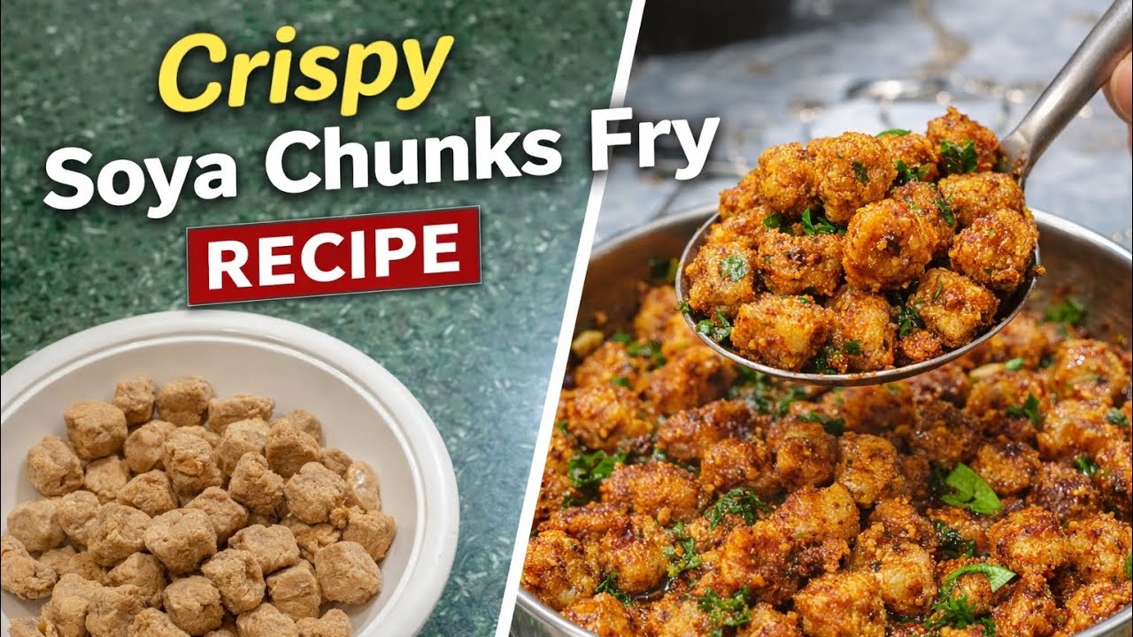 Crispy Soya Chunks Fry Recipe | Easy & Tasty Soya Bean Snack at Home🤤🤌