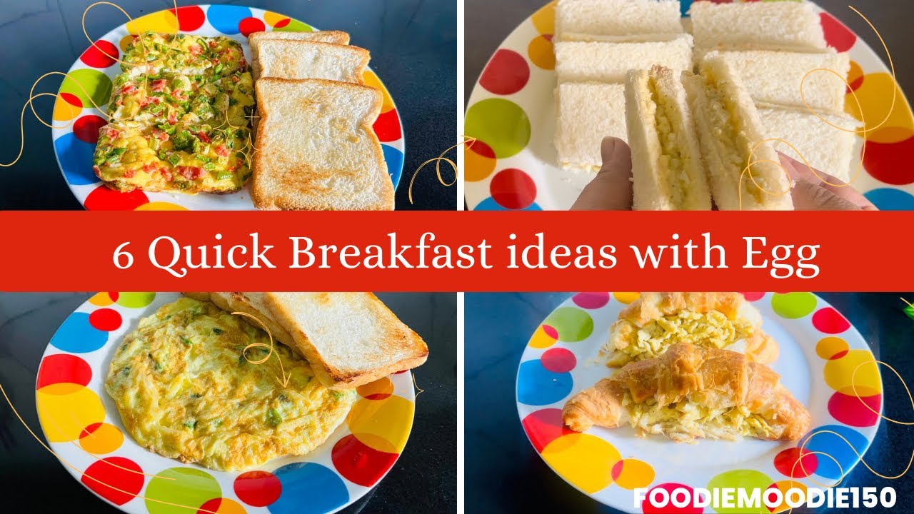 6 egg recipes for breakfast / Breakfast recipes by foodiemoodie150