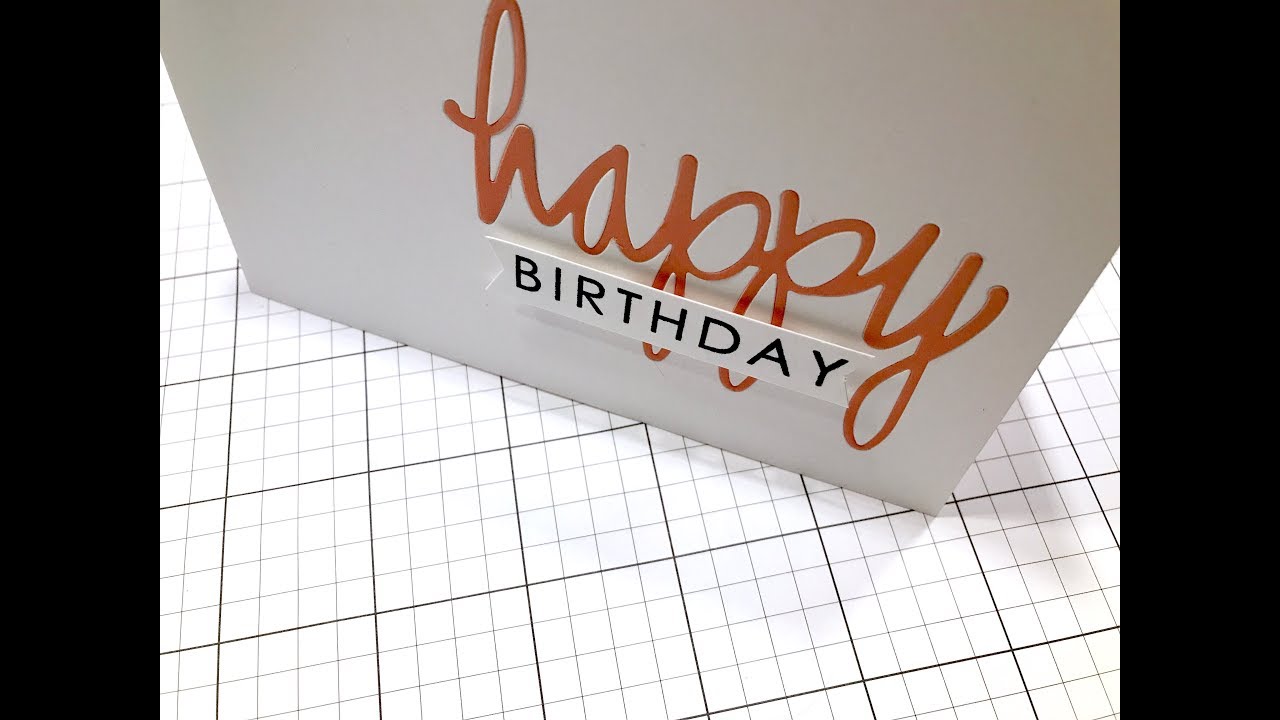 cardmaking how-to: happy birthday inlaid die-cut