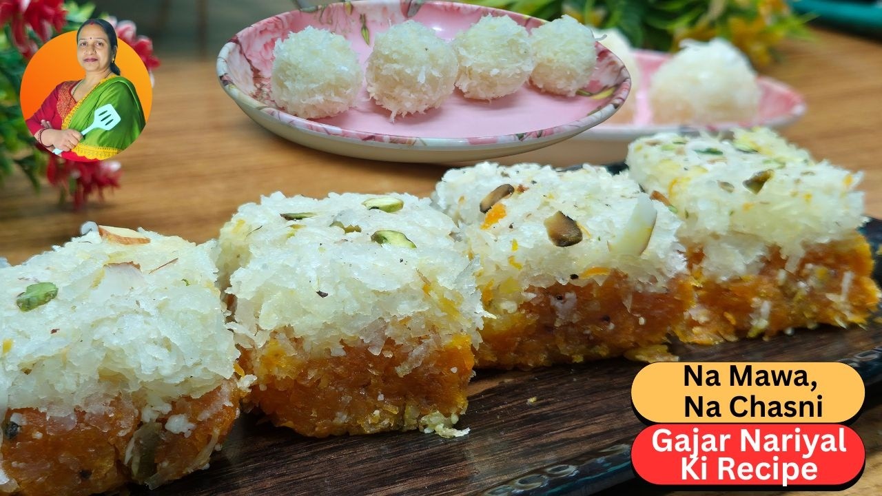 Stop Making Gajar Halwa! Try this New Gajar Nariyal Barfi Instead | Anita`sरसोई |