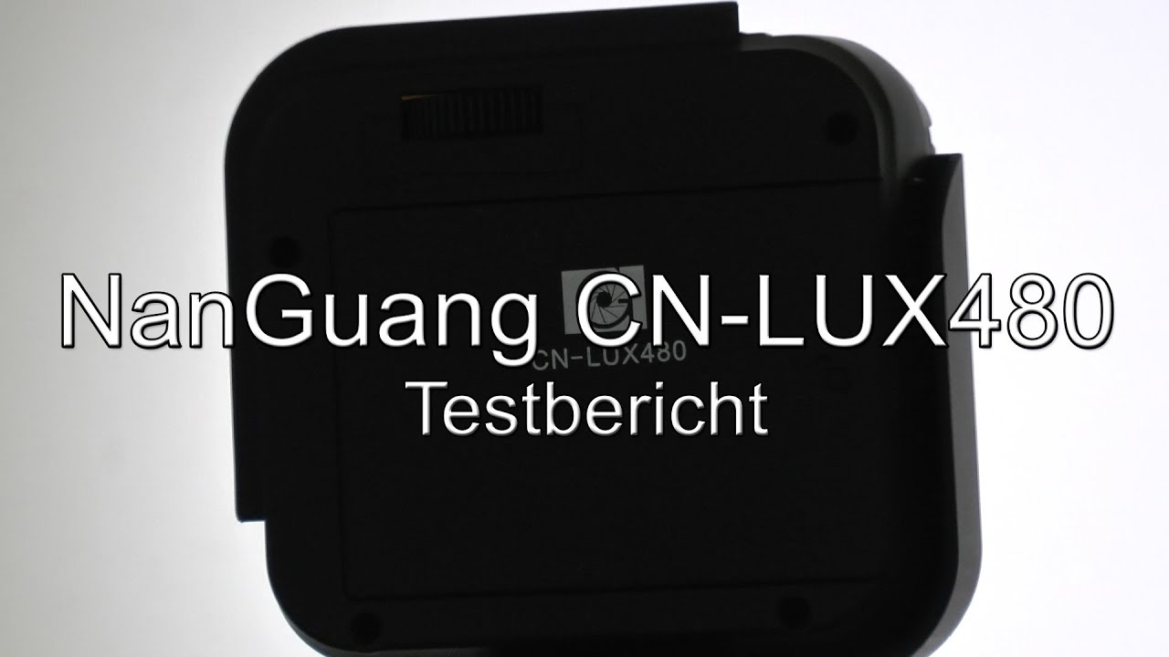 Testbericht: NanGuang CN-LUX480 LED-Licht / -Leuchte