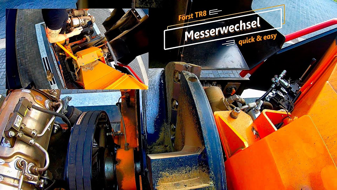 Messerwechsel am Först TR8 🔪 quick & easy I Bades Baumdienst ✅