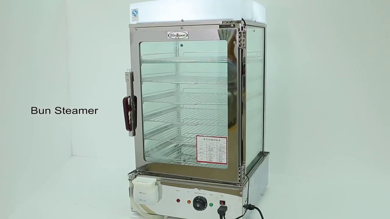 Commercial Electric Bun steamer/Food Warmer/Glass Display Showcase