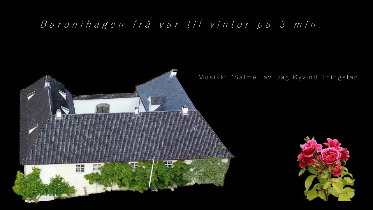 Relaxing Music. Rosendal Baronigarden from Spring to Winter 4k Mavic 2.