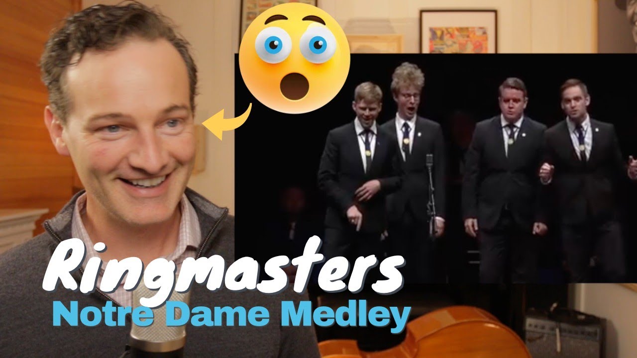 Vocal Coach REACTS - Ringmasters (Notre Dame Medley)