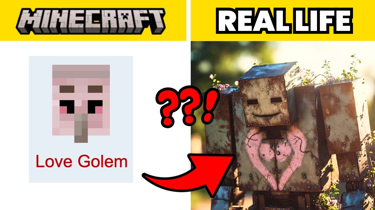 I Turned Minecraft’s Lost Mobs Into REAL LIFES Creatures ! (Minecraft VS Real Life)