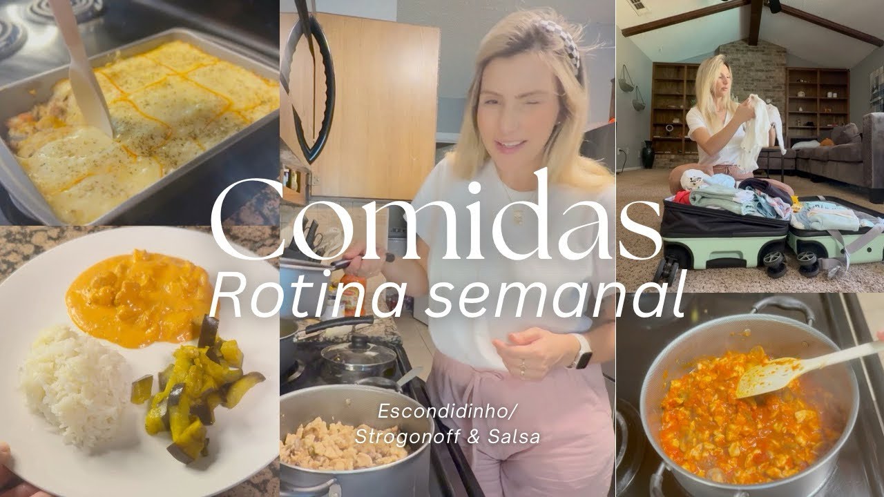 ROTINA DE REFEIÇÕES, ESCONDIDINHO + STROGONOFF + SALSA