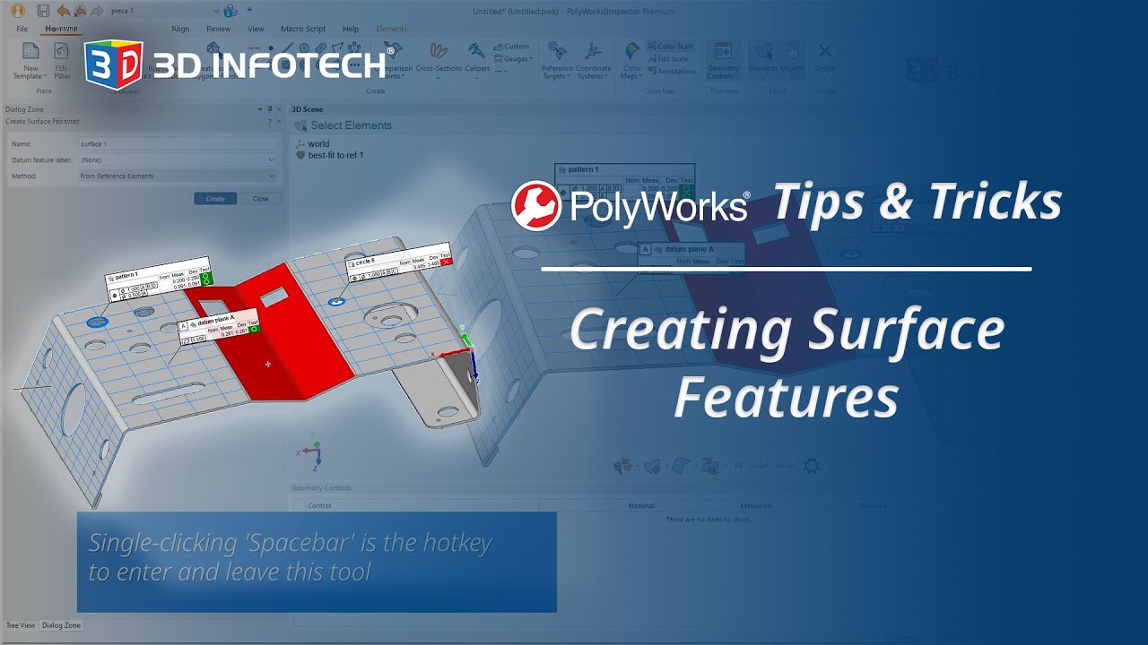 Creating Surface Features | PolyWorks Tips & Tricks