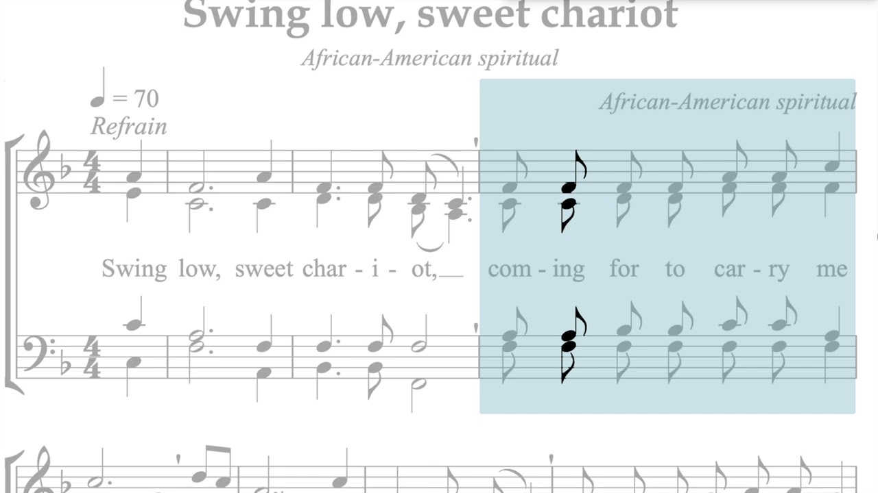 Hymnal 452 Swing low, sweet chariot