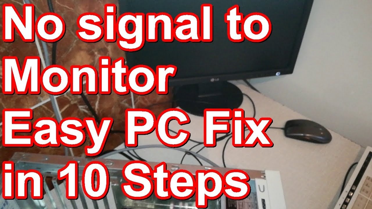 No video signal, Easy PC fix in 10 steps #redigitt Ep. 268