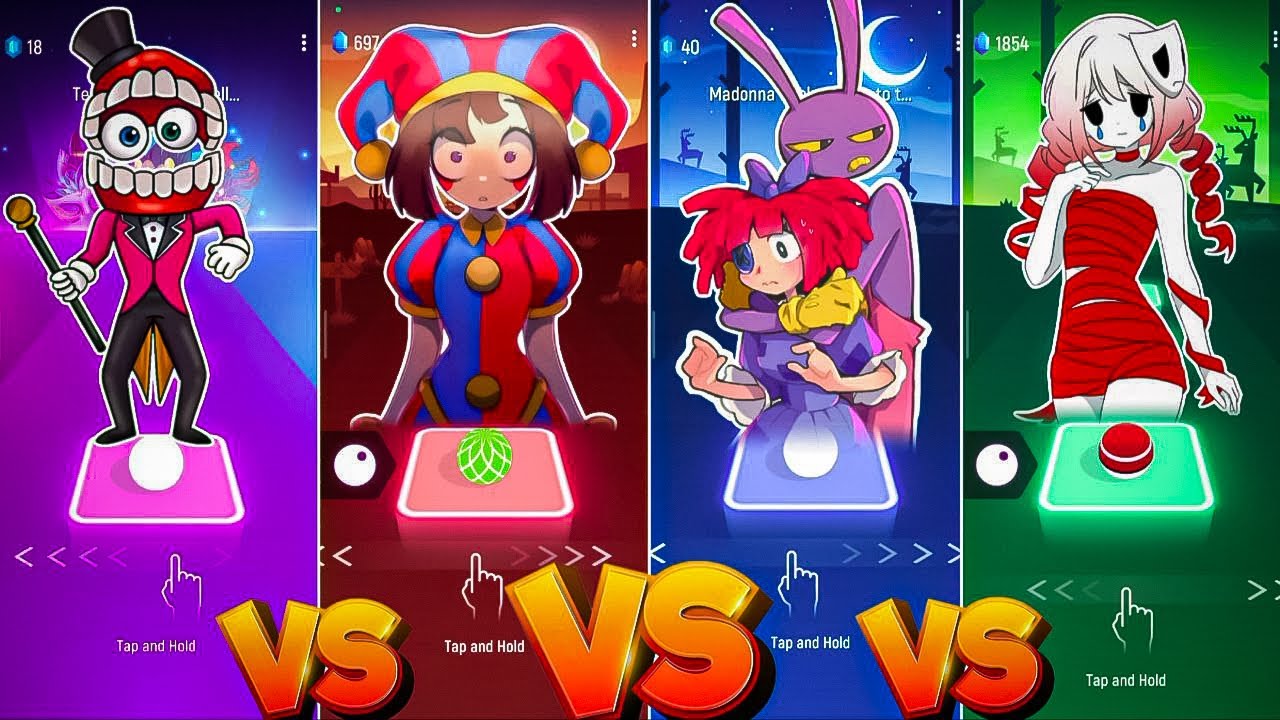Caine VS Pomni VS jax x Ragatha VS Gangle - Digital Circus