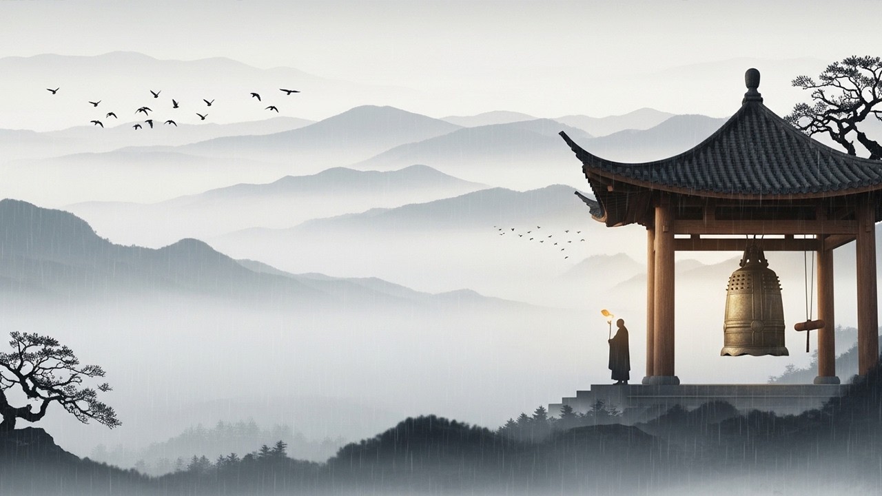 傳統中國風音樂 禪院鐘聲 (Bell Sound in Zen Temple)  1 Hour Traditional Chinese MusicZen Atmosphere & Healing
