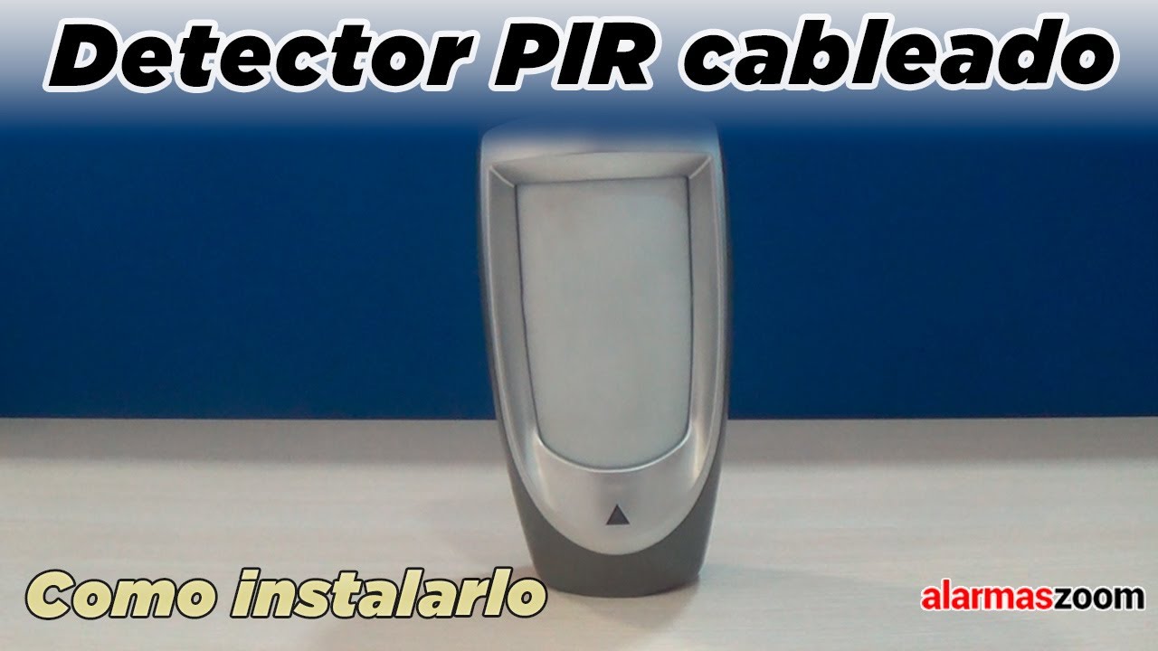 Como instalar sensor cableado en alarma. Detector de movimiento exterior alarmas con conexi&oacute;n cable