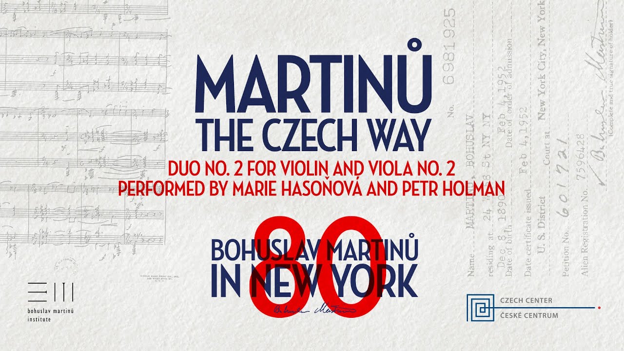 Bohuslav Martinů: Duo No. 2 for Violin and Viola No. 2