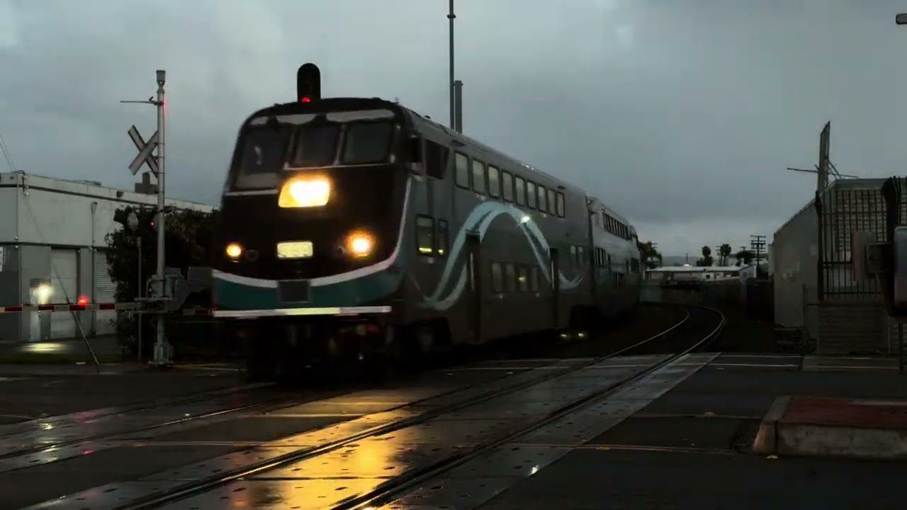 Santa Ana CA day to night RAILFANING 