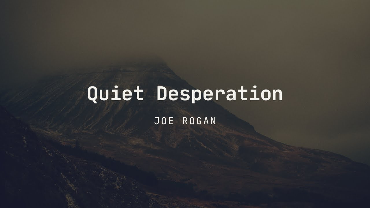 2022 Motivation | Quiet desperation by Joe Rogan