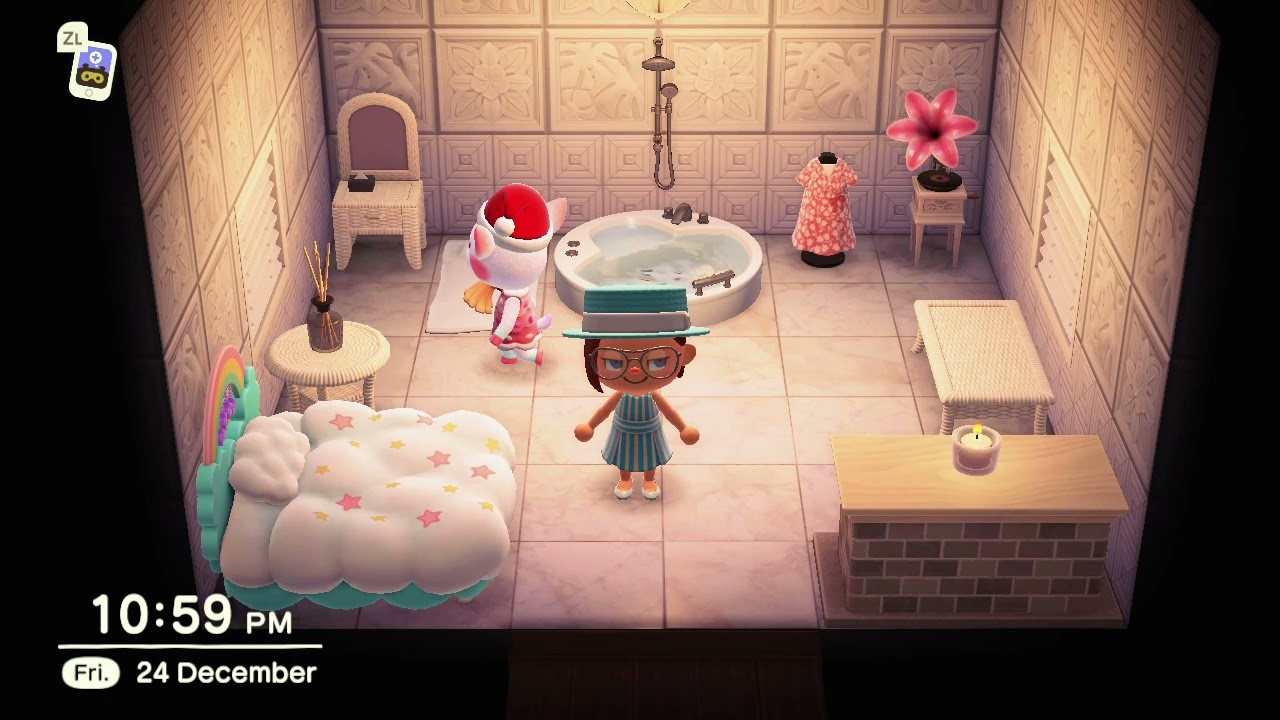 Animal Crossing New Horizon - My Deer Diana cleaning her house!