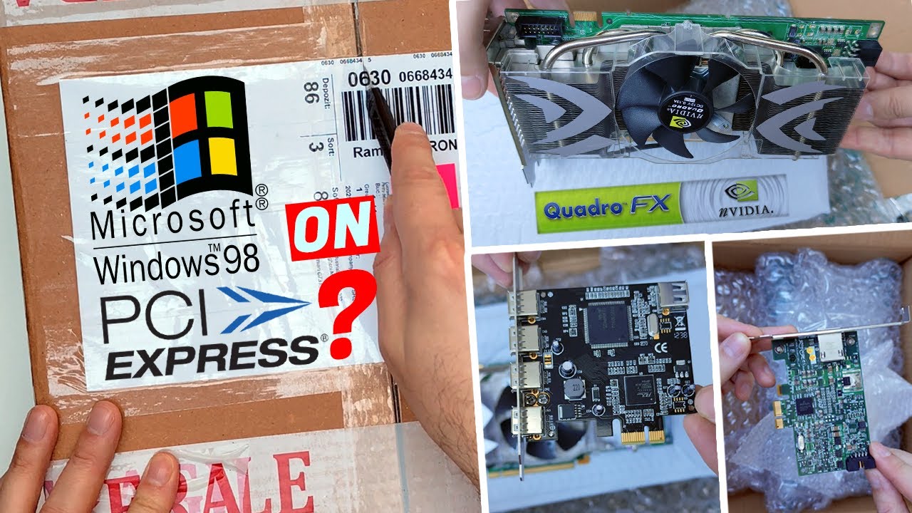 Возможно ли использовать Windows 98 с PCI-E? Тестирование видеокарты Quadro, USB 2.0 и гигабитной...