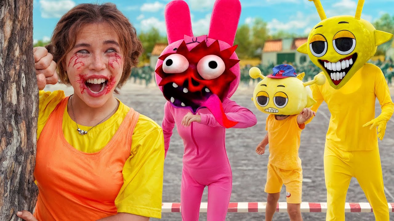 Family Simon enters the Squid Game Zombie! Who will survive? 🤔💥 | Incredibox Sprunki In Real Life