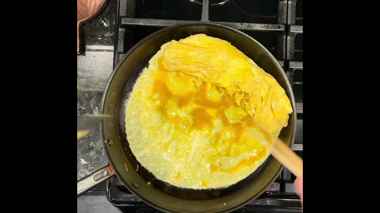 Tamagoyaki (rolled omelet) in the Misen Nitrided Carbon Nonstick pan ~10 weeks