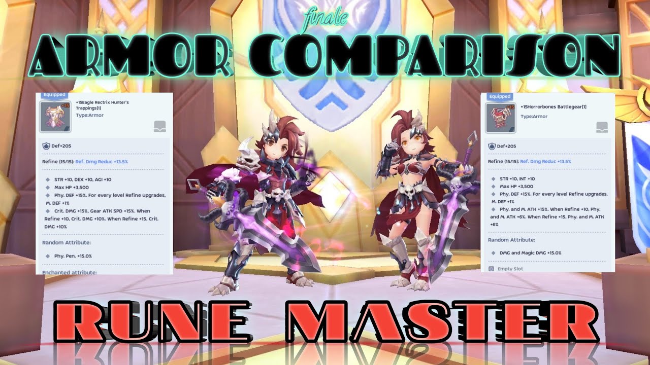 Ancient Equipment Damage Comparison part 2 | Armor for Runemaster | Ragnarok M: Eternal Love