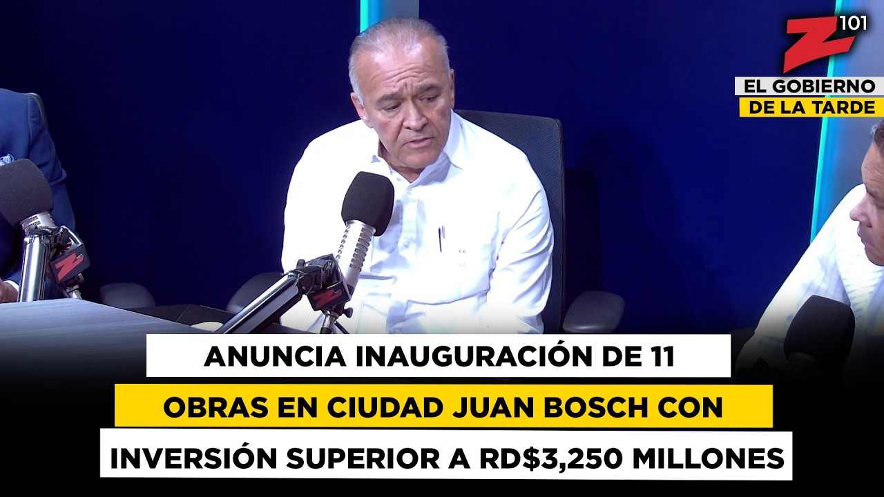 Camel Curi anuncia inauguración de 11 obras en Ciudad Juan Bosch con inversión de RD$3,250 millones