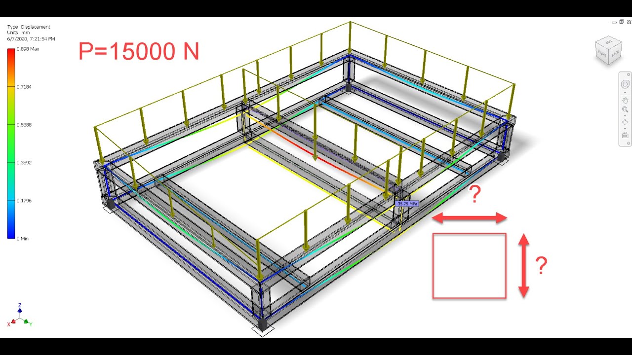 Frame Design & FEM Simulation | Thiết kế khung thép và phân tích độ bền trên phần mềm Inventor