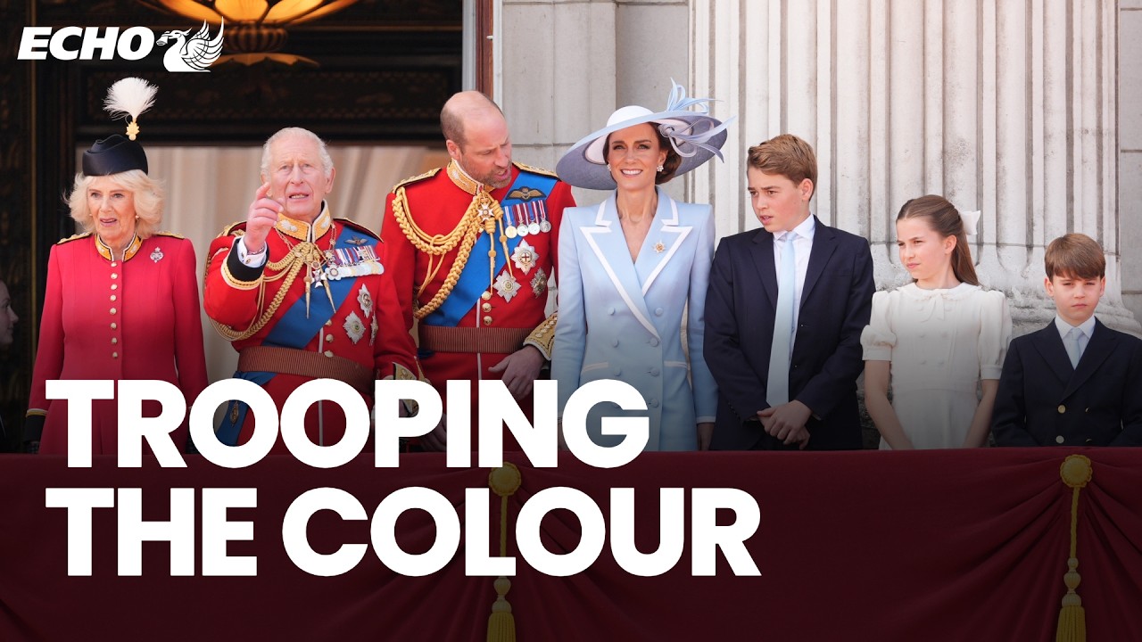 Royal family marks King&rsquo;s official birthday with Trooping the Colour
