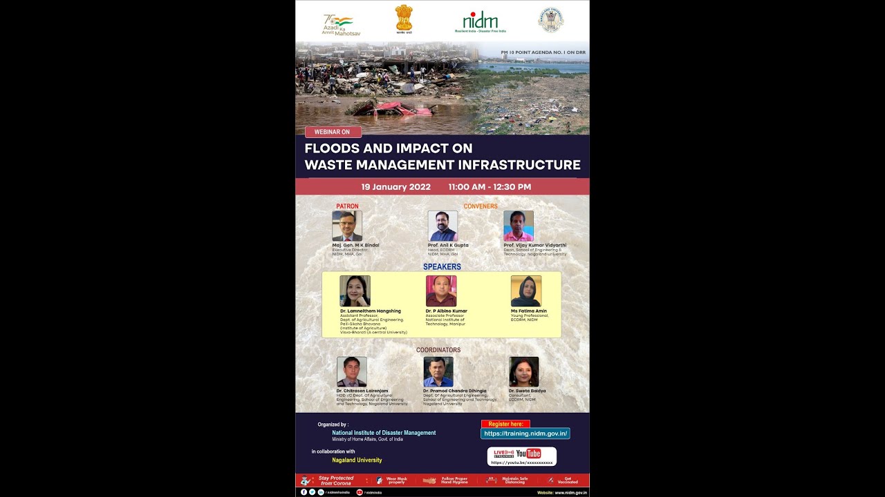 Floods and Impact on Waste Management Infrastructure.| DISASTER IN INDIA | MHA | DRR | 2021 | FLOOD