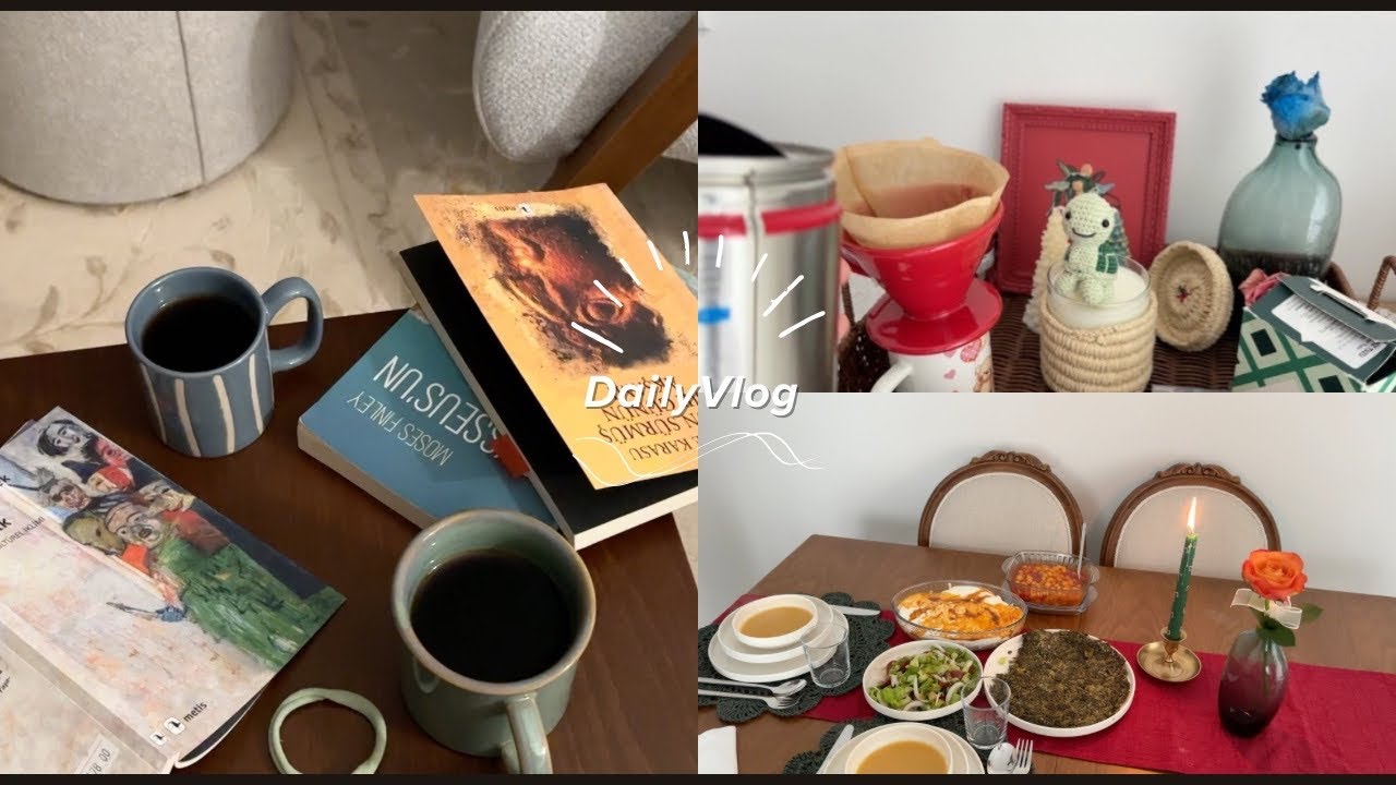 1 Vlog 3 Kitap II yavaş sabahlar, akşam menüleri, rutin hayatım
