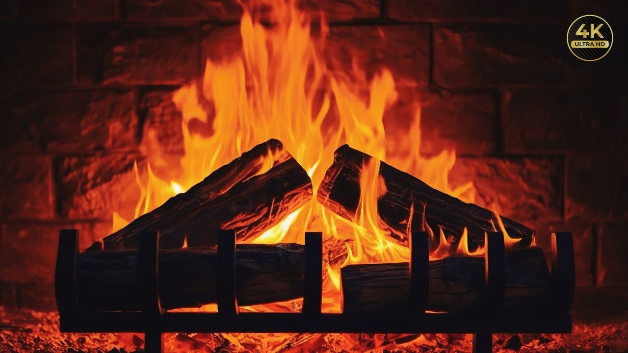 8 Hours Fireplace Crackling Sounds | Ultra Realistic Fire for Sleep, Relax & Study (4K)