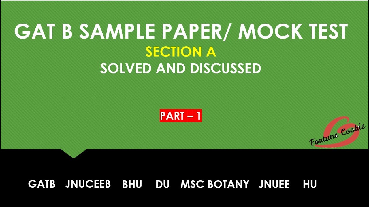 GATB SECTION A SOLVED | MOCK TEST/ SAMPLE PAPER 2020