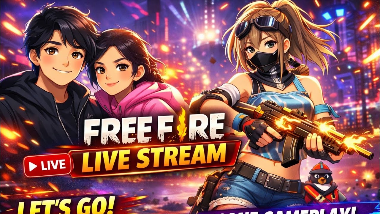 Free Fire Live Stream juhi and karan #ff #freefire