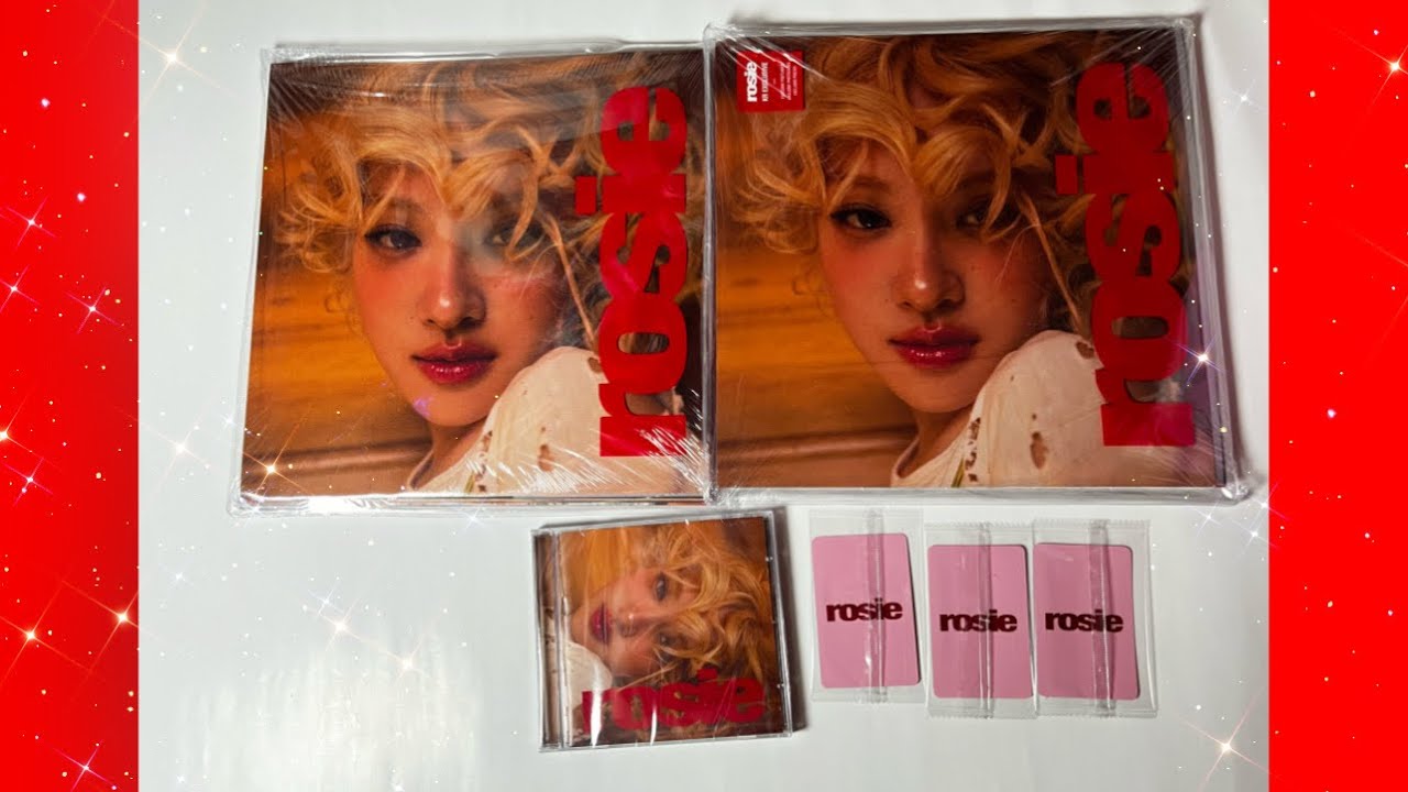 UNBOXING ROSÉ first studio album - rosie (KR Exclusive, Retail Exclusive & Jewel ver) + ktown4u POBs