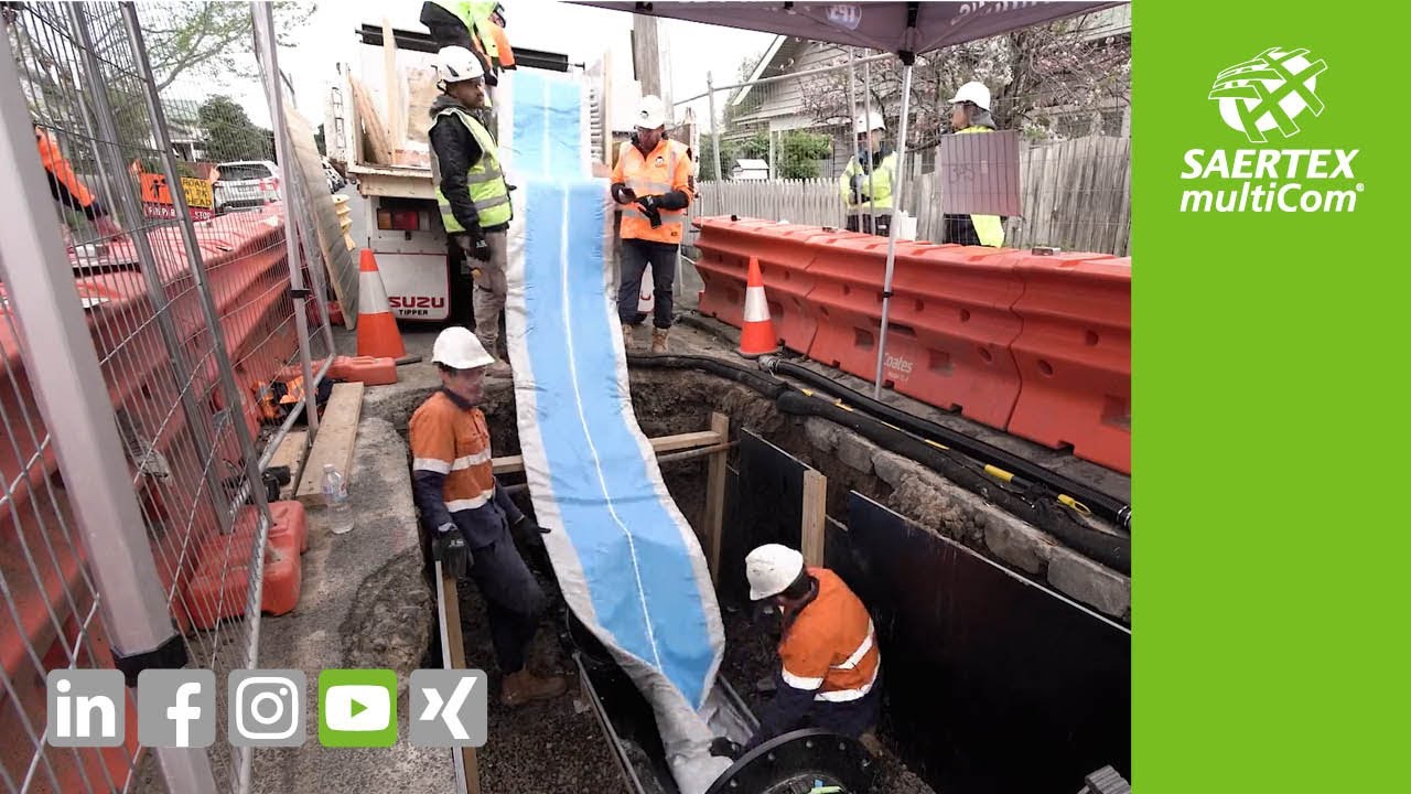 400 m drinking water pipe with SAERTEX-LINER H2O in Australia