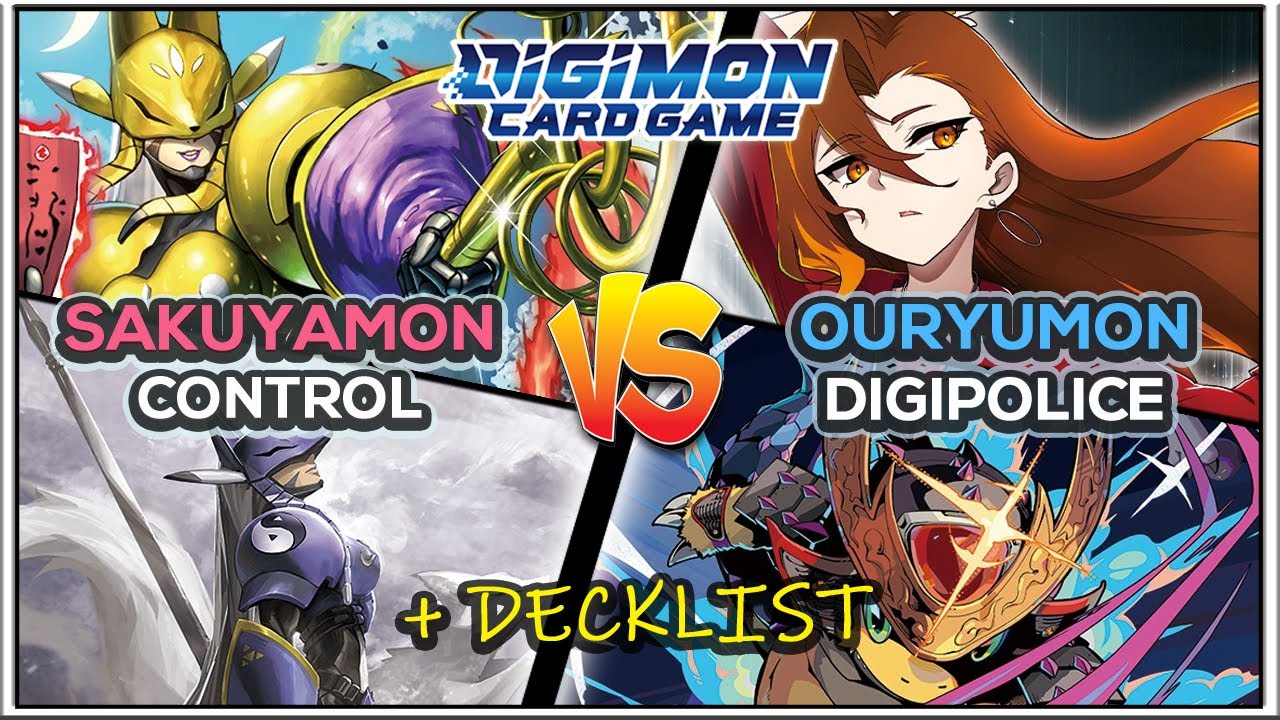 *NEW* Sakuyamon Control vs Ouryumon (DigiPolice) &bull; BT24 Gameplay + Decklist | DCGO | Digimon TCG
