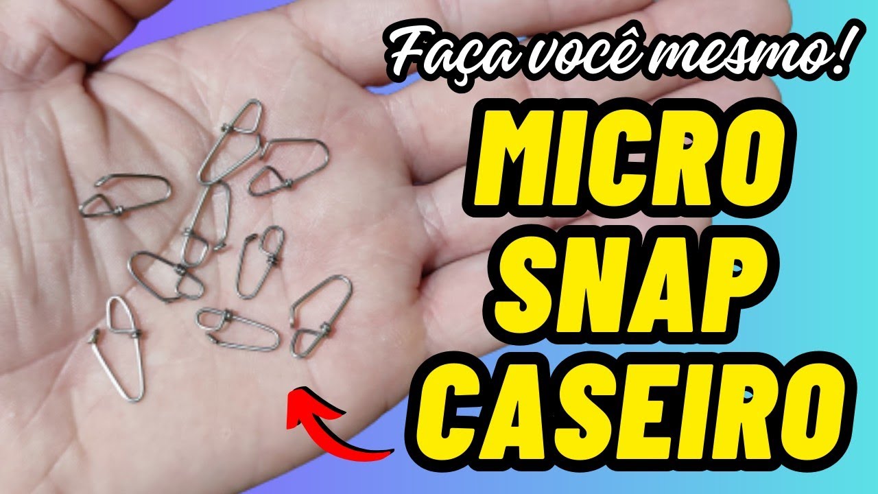 COMO FAZER SNAP DE PESCA / MICRO SNAP CASEIRO (PASSO A PASSO, R&Aacute;PIDO E F&Aacute;CIL)