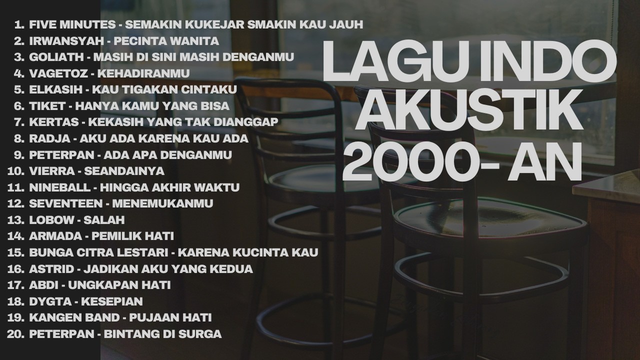 LAGU POP HITS 2000-AN INDONESIA AKUSTIK BUAT TEMAN KERJA & SANTAI | Playlist Full Album Pagi Hari