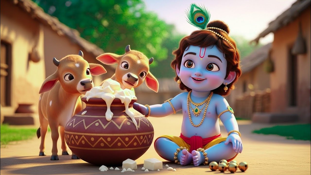 Choti Choti Gaiya, Chote Chote Gwal | छोटी छोटी गैया | #Little Krishna Bhajan - Krishna Bal Leela