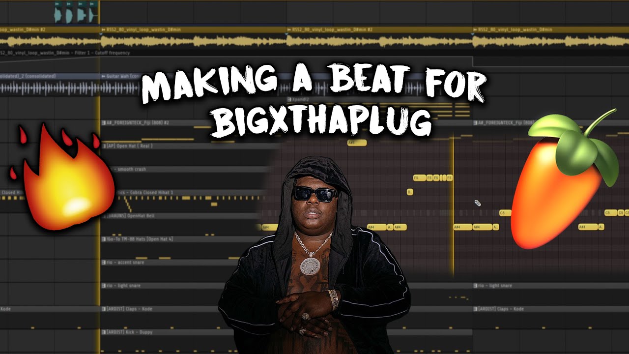 Making a Fire beat for BigXthaPlug in FL Studio 21 | Making a beat in FL Studio