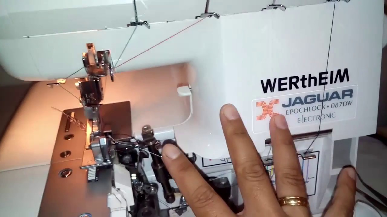 Funciones y Graduación Remalladora/Overlock doméstica Jaguar 087DW de 4 hilos