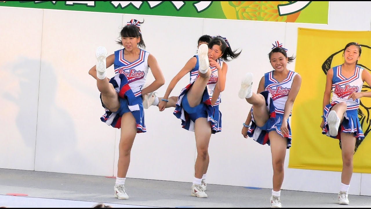 [4K]明秀日立チアダンス部Blue Fairies 第57回水戸黄門まつり銀杏坂ステージ2