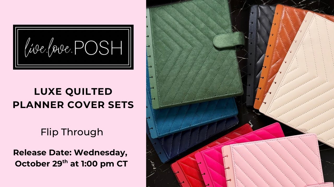 LUXE QUILTED CLASSIC PLANNER COVER SETS