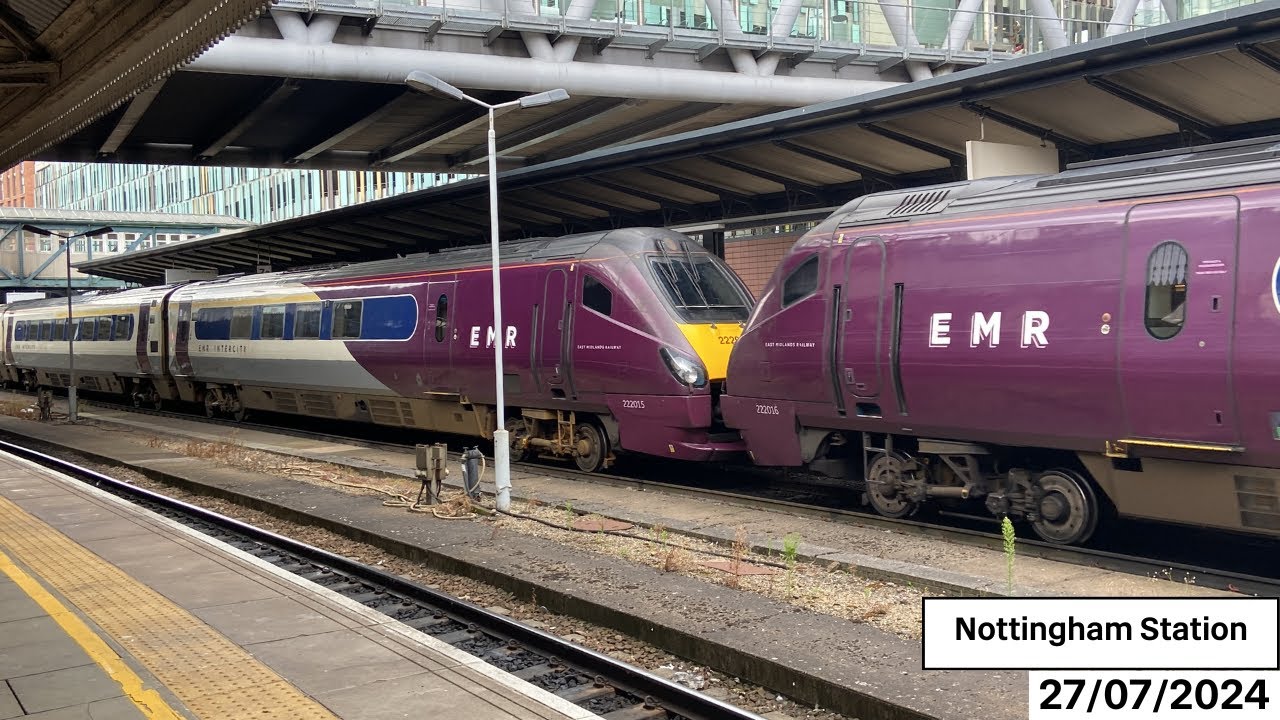 Trains at Nottingham Station (27/07/2024)
